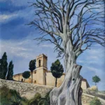 Spanische Burg 70 x 50/Acryl