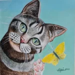 Samtpfote 25 x 25/Acryl