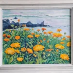 Ringelblumen am Meer 40 x 50/Acryl