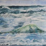 Meeresrauschen 35 x 50/Aquarell